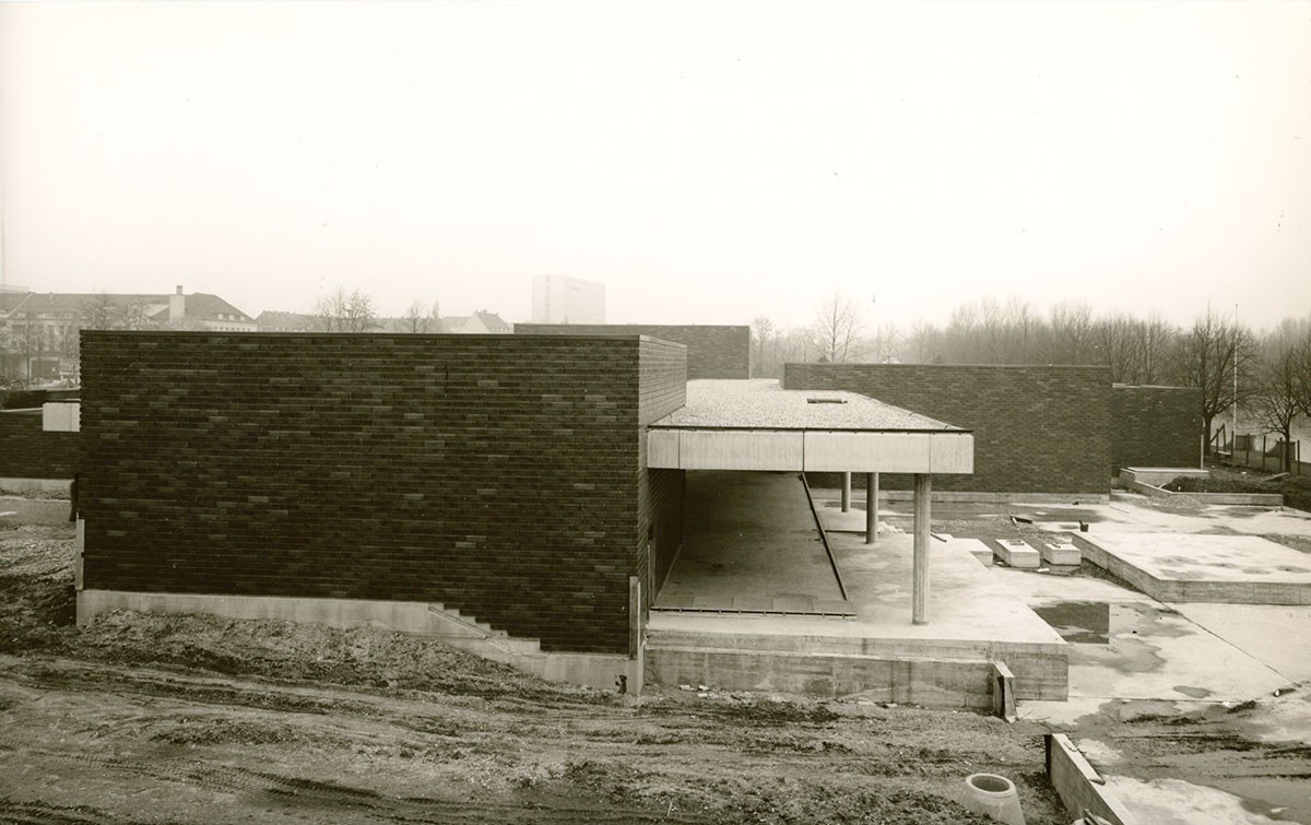 The museum under construction