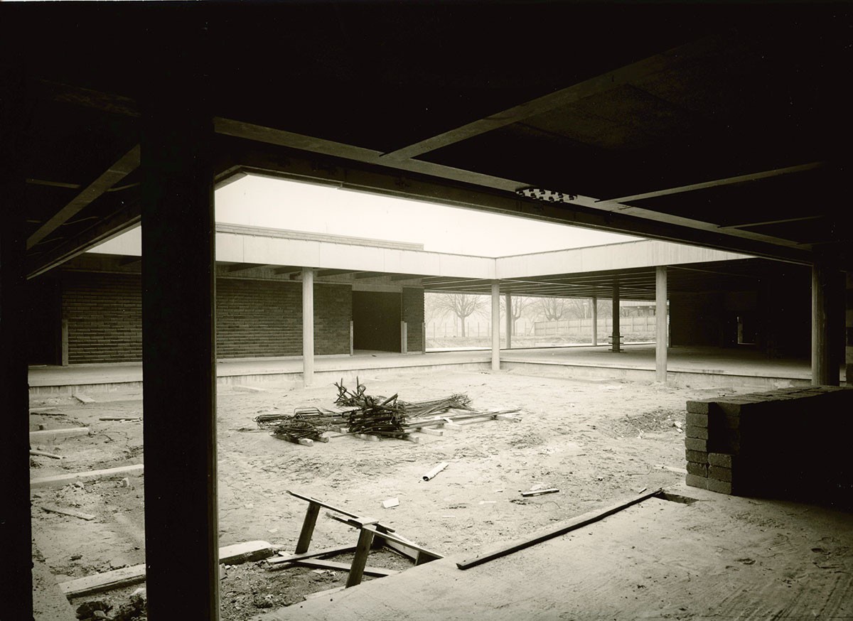 The museum under construction